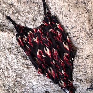 Flames Mesh Body Suit